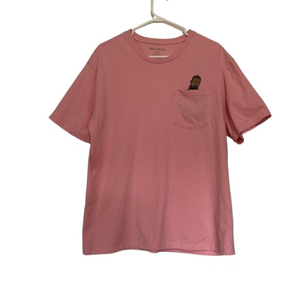 Dog Limited x Drake Collab Tee Pink Unisex Pocket Shirt Size L - Picture 1 of 5